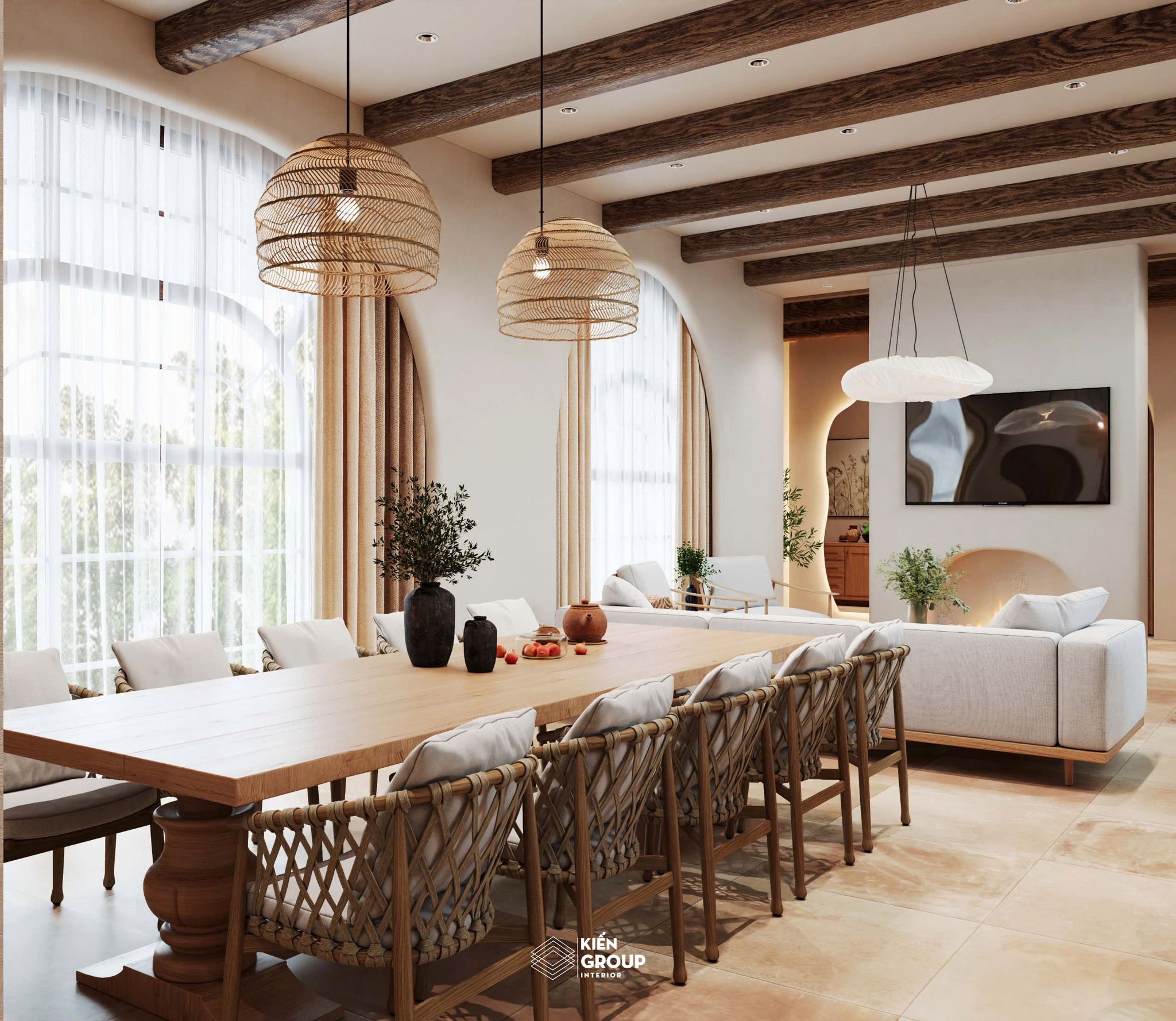 [HN] KIẾN TRÚC & NỘI THẤT BA SAO | KIM BẢNG - 2 Tầng